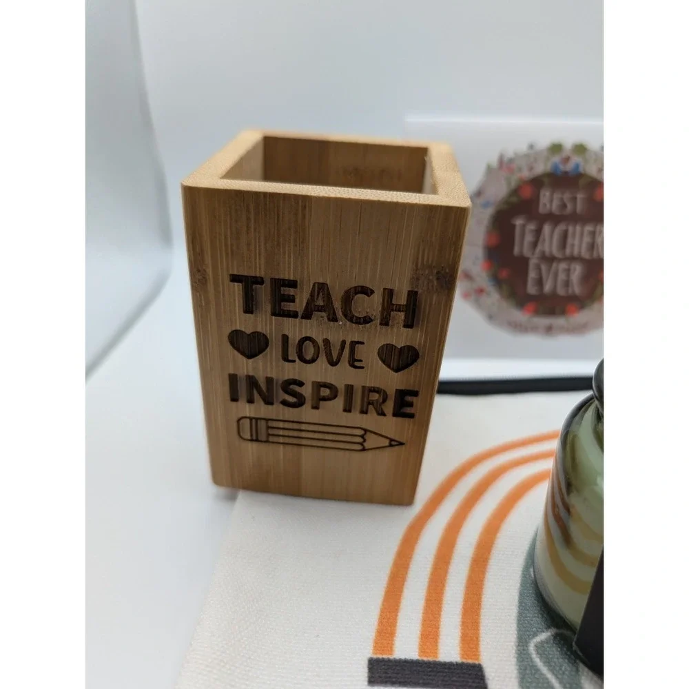 Teacher Gift Pencil Case‎ Pencil Holder Coffee Cup Candle